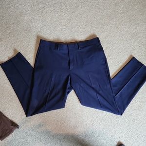 Mens navy slim fit dress pants size 36 x 30